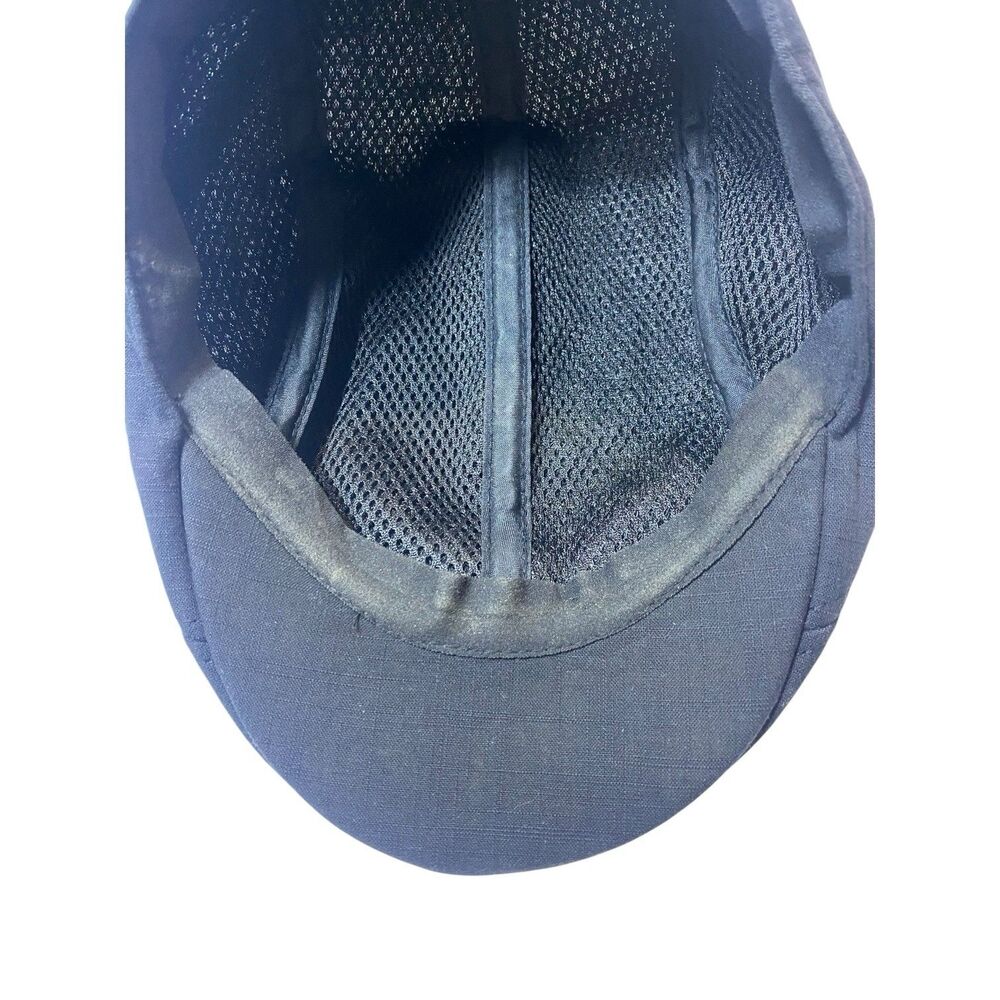Vintage Kangol Black Hat Logo Newsboy Cabbie Flat Cap Kangaroo Logo Small-Medium - Picture 9 of 10